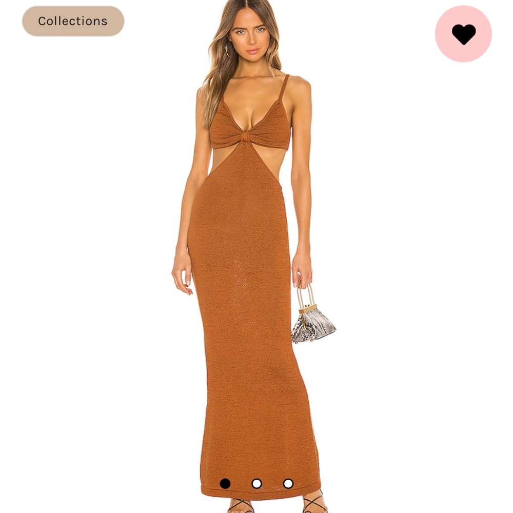 Cult Gaia Serita Dress in Amber - Size Small